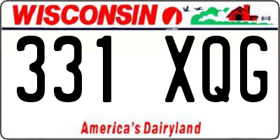 WI license plate 331XQG
