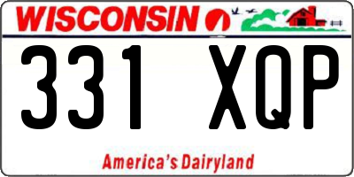 WI license plate 331XQP