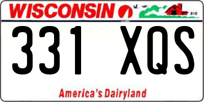 WI license plate 331XQS