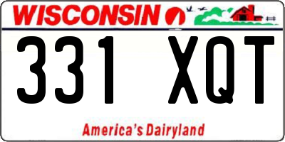 WI license plate 331XQT