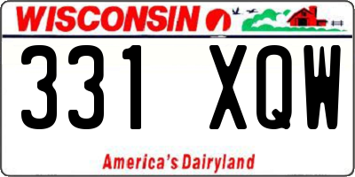 WI license plate 331XQW