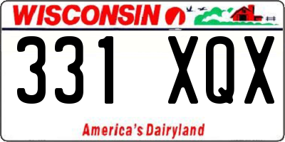 WI license plate 331XQX