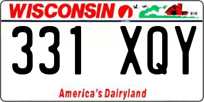 WI license plate 331XQY