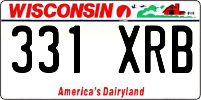 WI license plate 331XRB