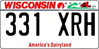WI license plate 331XRH