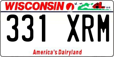 WI license plate 331XRM