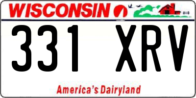 WI license plate 331XRV