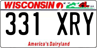 WI license plate 331XRY