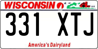 WI license plate 331XTJ