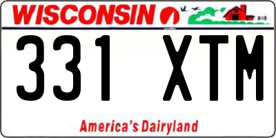 WI license plate 331XTM
