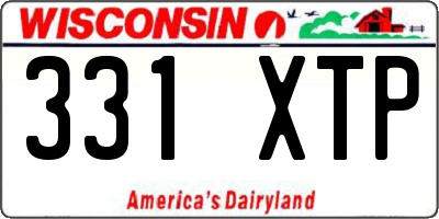 WI license plate 331XTP