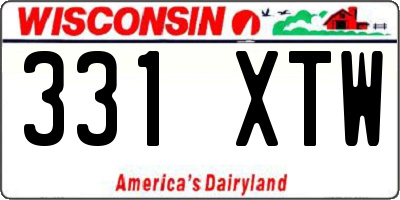WI license plate 331XTW