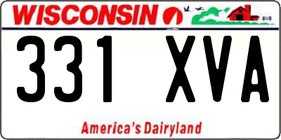 WI license plate 331XVA