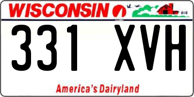 WI license plate 331XVH