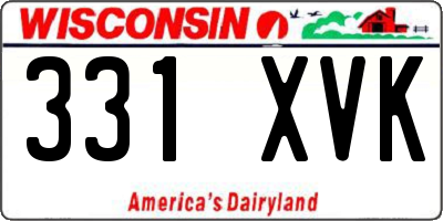WI license plate 331XVK