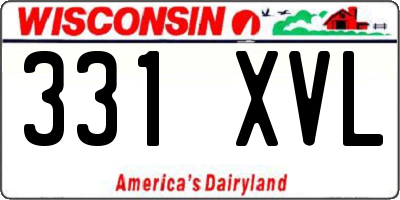 WI license plate 331XVL