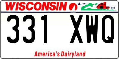 WI license plate 331XWQ