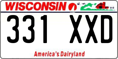 WI license plate 331XXD