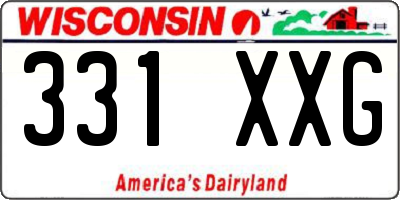 WI license plate 331XXG