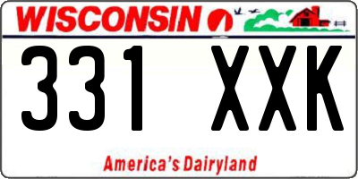 WI license plate 331XXK