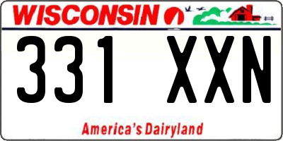 WI license plate 331XXN