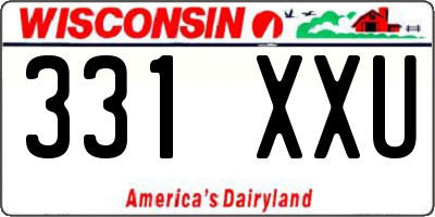 WI license plate 331XXU