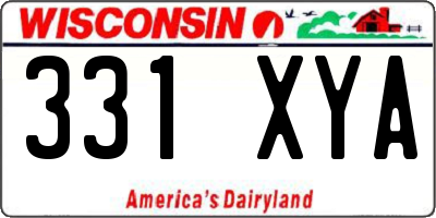 WI license plate 331XYA