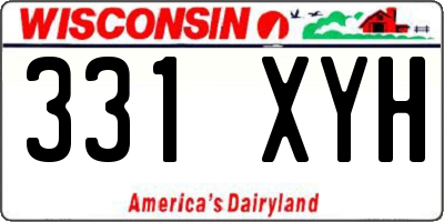 WI license plate 331XYH