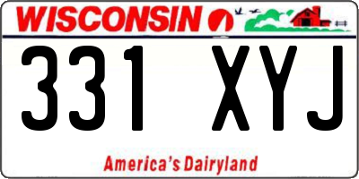 WI license plate 331XYJ