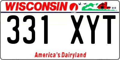 WI license plate 331XYT