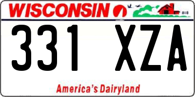 WI license plate 331XZA