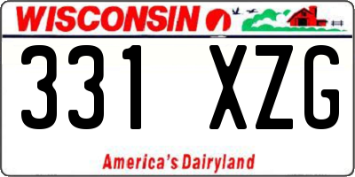 WI license plate 331XZG
