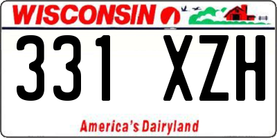 WI license plate 331XZH