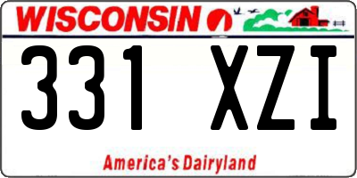 WI license plate 331XZI