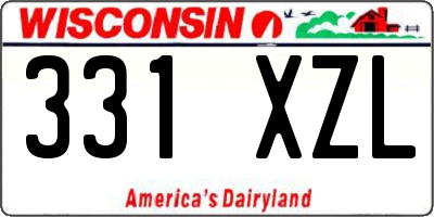 WI license plate 331XZL
