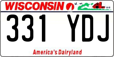WI license plate 331YDJ