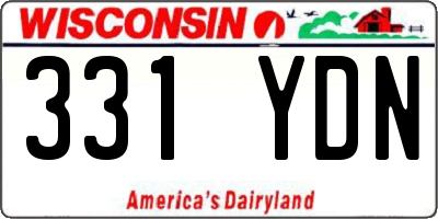 WI license plate 331YDN