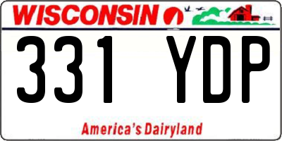 WI license plate 331YDP