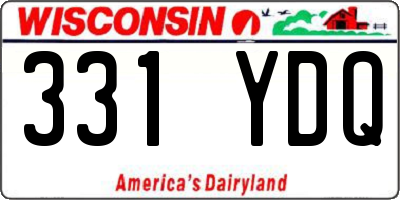 WI license plate 331YDQ