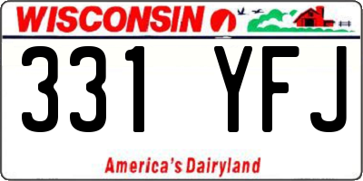 WI license plate 331YFJ