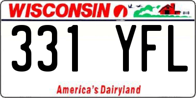 WI license plate 331YFL