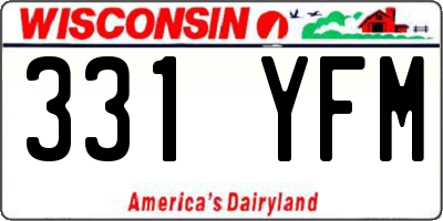 WI license plate 331YFM