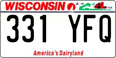 WI license plate 331YFQ