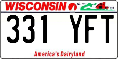 WI license plate 331YFT