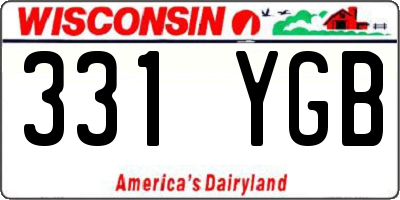 WI license plate 331YGB