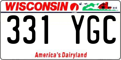 WI license plate 331YGC