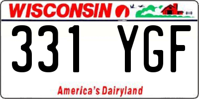 WI license plate 331YGF
