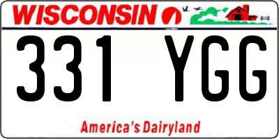 WI license plate 331YGG