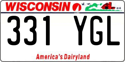 WI license plate 331YGL