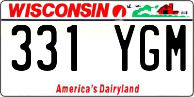 WI license plate 331YGM